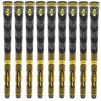 

New Kingrasp Multi Compound Cord Golf Grips MCS Classic gold and silver Standard & Midsize Golf Club Grips