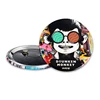 Round Shape New Arrive Souvenir Tin Soft Enamel Metal Custom Printed Button Badge Pin Back 38mm Nmd Shoes Keyring Keychain
