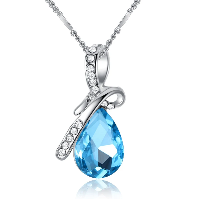 

Crystal Angel Necklace for Women Free Shipping Drop-Shaped Necklace N19