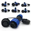 IP68 waterproof connector male plug & female socket 2/3/4/5/6/7/8/9 pin panel Mount wire cable connector aviation plug