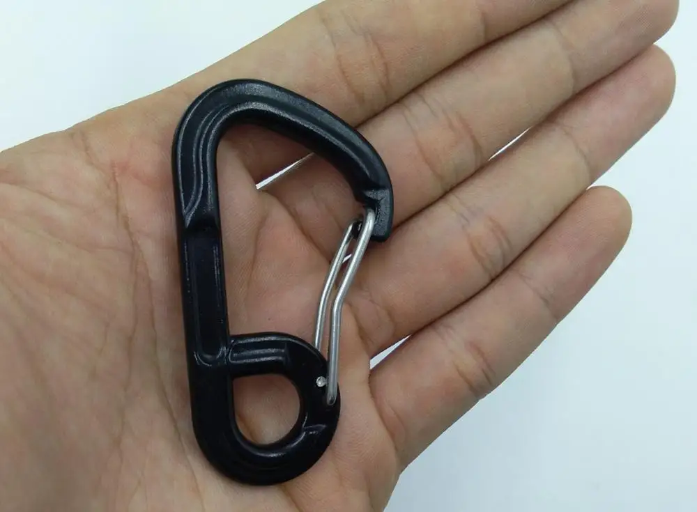 Heavy-Duty Aluminum Snap Hook with Flat Strap Slot & Anti-Corrosion Coating