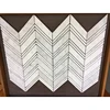 Wholesale cheap price white arrows shaped waterjet marble mosaic tiles for bathroom wall