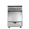 Combination Gas Electric Ranges 4 Gas Burners 110V Mirror Stainless Steel Gas Stove with Turkey Oven