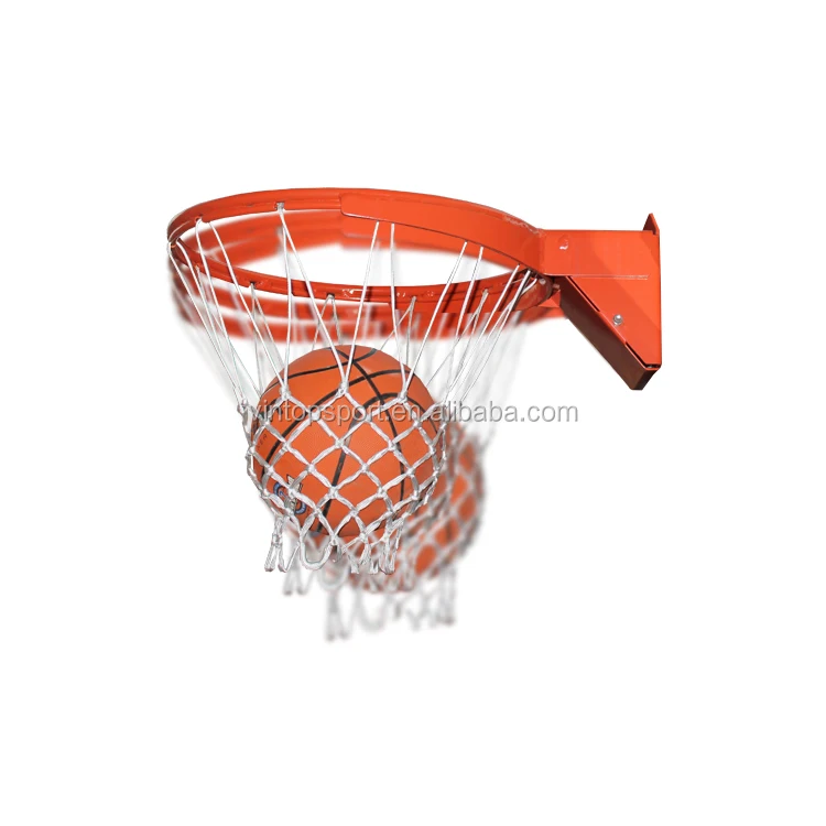 Orange Double Spring Breakaway Flex Slam Dunk Basketball Rim with Nylon Net
