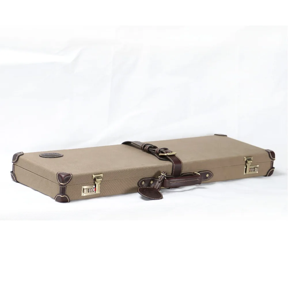 

TOURBON Over Under side by side Canvas leather wholesale gun case