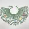Wholesale south African Jewelry| Zulu Beaded Bib Necklace Maasai Necklace| Sister Gifts green