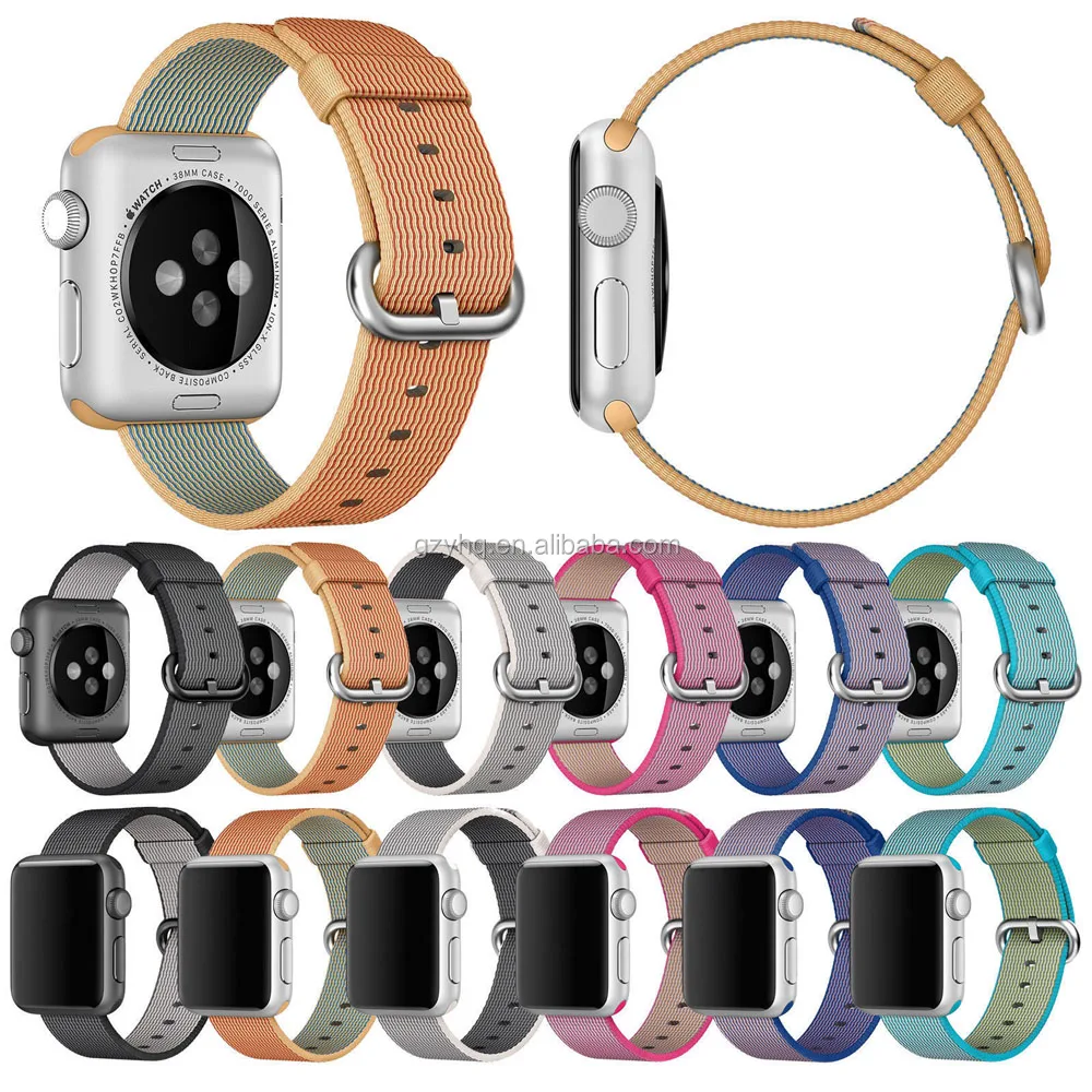 2017 Band For Apple Watch Series 1 2 Woven Nylon Band Fabric-Like Feel Strap For iWatch
