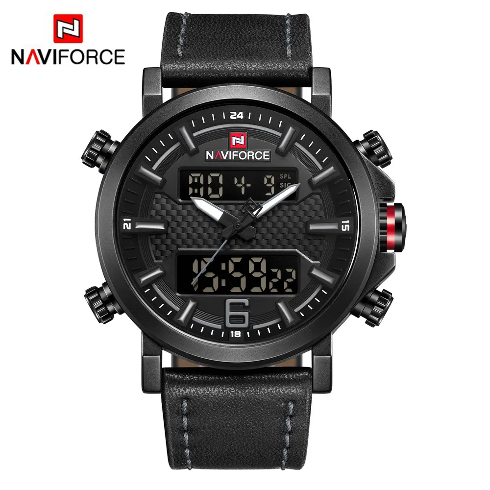 

NAVIFORCE 9135 Men LED Digital & Quartz watches Multifunction Wristwatch, N/a