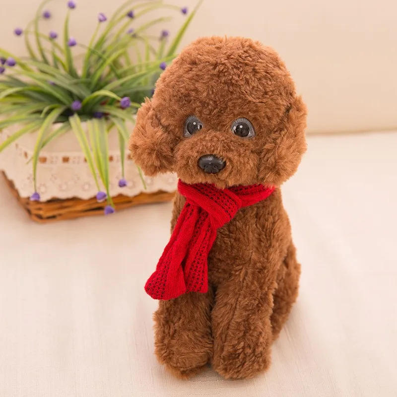 red teddy bear dog