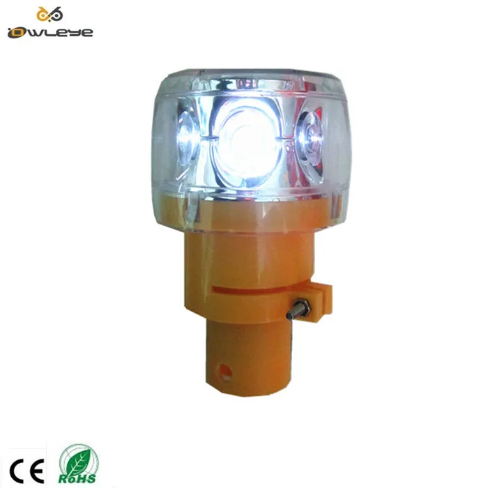 Road Construction Traffic Safety Signal Solar Beacon Flashing Barricade