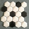 Black and White Hexagon Tile 3d Ceramic Mosaic