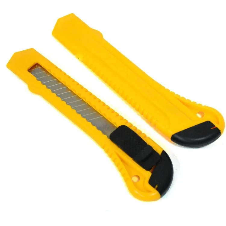 18mm Rubber Cutting Knife With Flexible Snap Wholesale Utility Knife