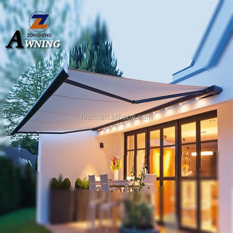 
Garden Decoration Full Cassette Sided Retractable Aluminum Awning 