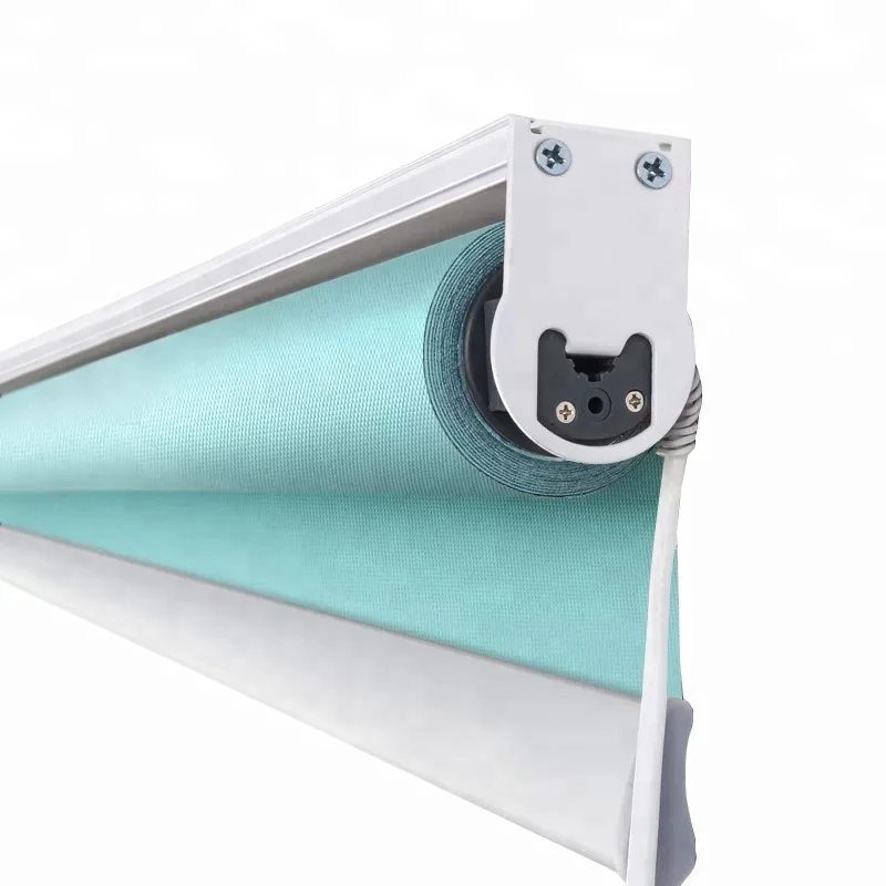 

Motorized SuneTex Outside Black Out Window Blinds