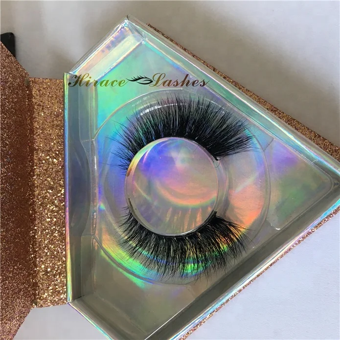 

Beauty 100% Mink 3D Strip Lashes Cross False Eyelashes With Private Label Packaging