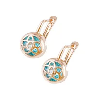 

G19 xuping rose gold Costume women fashion earring, Gold Plated Female Earring, ladies jewellery