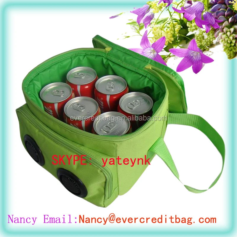 6-Pack Can Cooler Bag with Radio