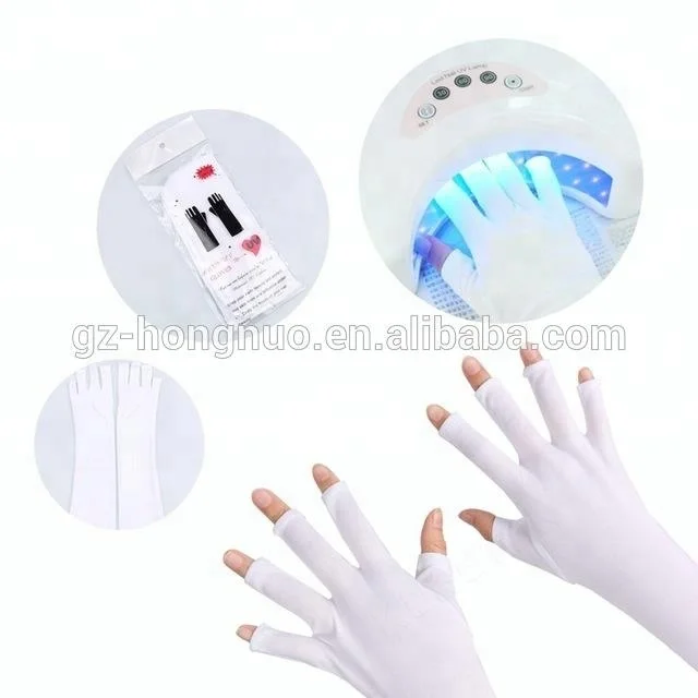 

1pair New Nail UV Radiation Protection Gloves Nail UV LED Gel Curing Lamp Protect Open-Toed Glove For Nails Art Tools NT227