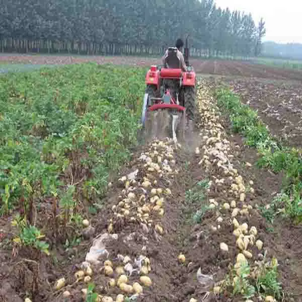 walking tractor mini single potato harvester