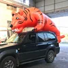 2018 running to the car inflatable tiger and wolf for advertising