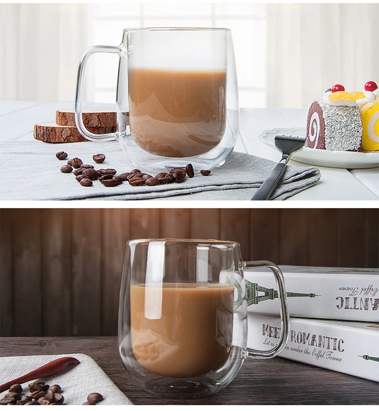 heat resistant glass coffee cup