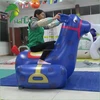 Great Fun Blue Inflatable Riding Horse / Commercial Promotional Custom Inflatable Helium Horse Cartoon