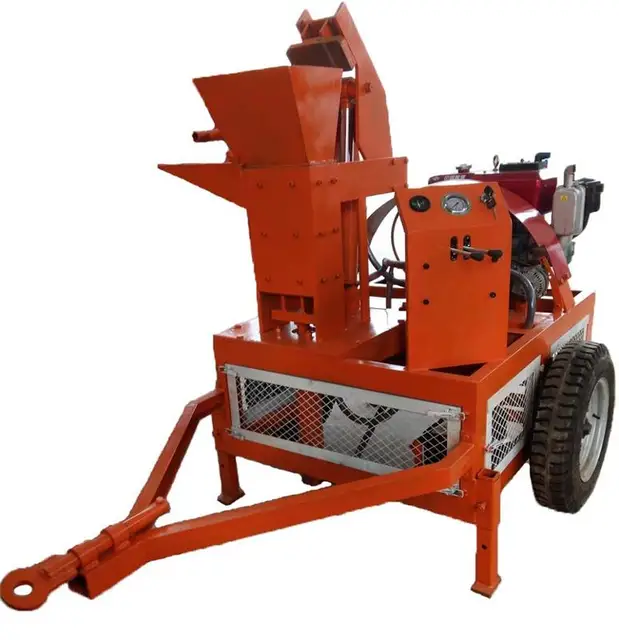 1-20 soil paver block pavers clay brick machine work at home