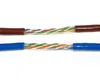 easy pull solid bare copper 4 pair twisted cat 5e UTP cable network