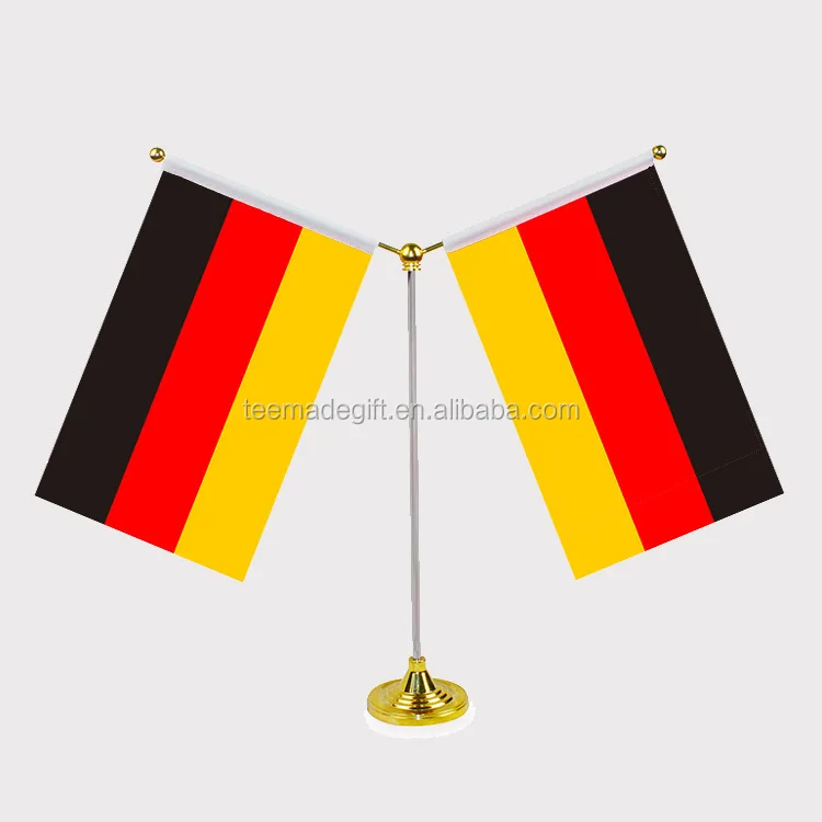 Custom Small Germany Country Table Flags Promotion National Desk
