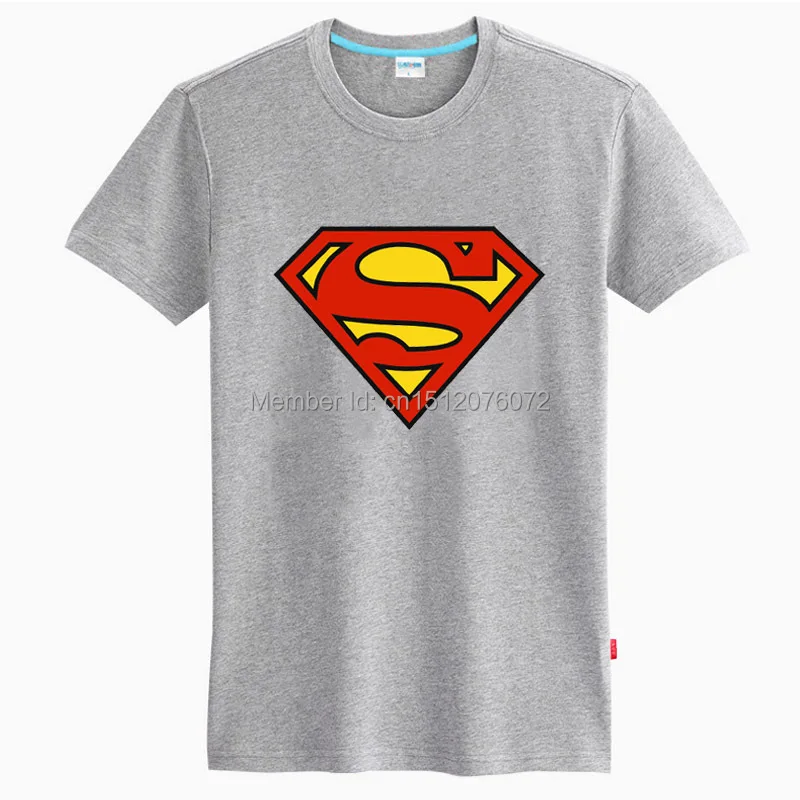 grey superman t shirt