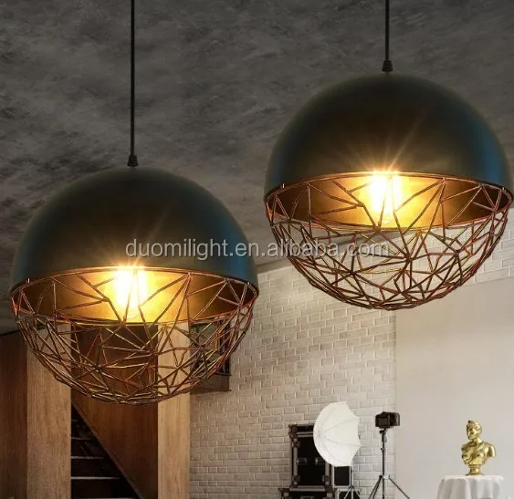 zhong shan fabricacion de luces colgantes cocina lamparas colgantes modernas sala de estar metal jaula de hierro lampara de arana buy lamparas