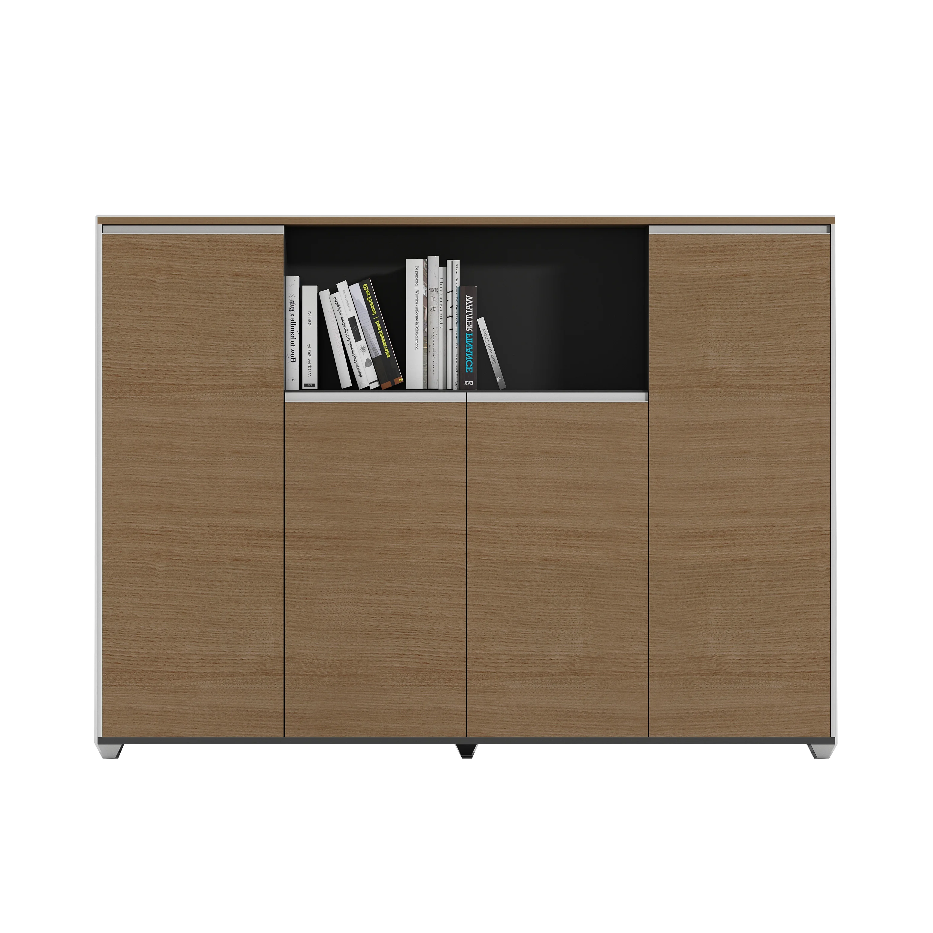 Aktenschrank Cabinet Modern High Quality Melamine Wooden Four Door