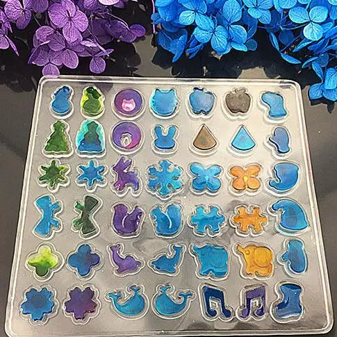 

WIIPU Set Clear Earring Ear Stud Silicone Mold Mould Casting Resin for Jewelry