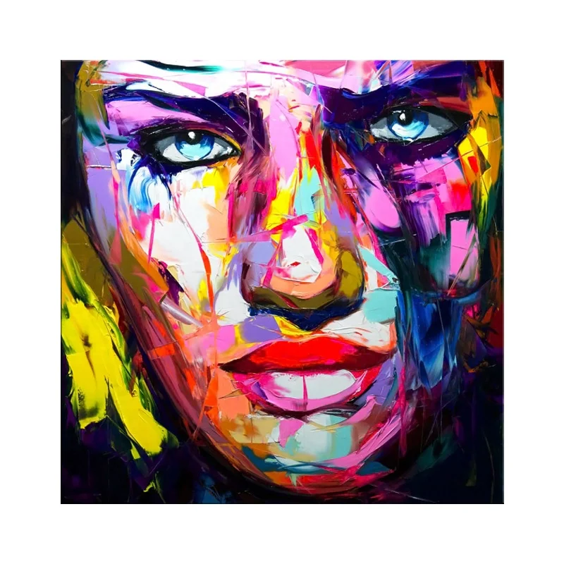 

Women face oil painting on canvas quadros caudros decoracion other paintings wall art picture cuadros graffiti art