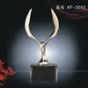 Factory Supply Eagle Model With Black Crystal Base in Metal Material