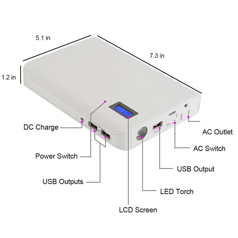 

Free Shipping Power Bank 20000mAh wholesaler made In Shenzhen 220V Portable Power Banks