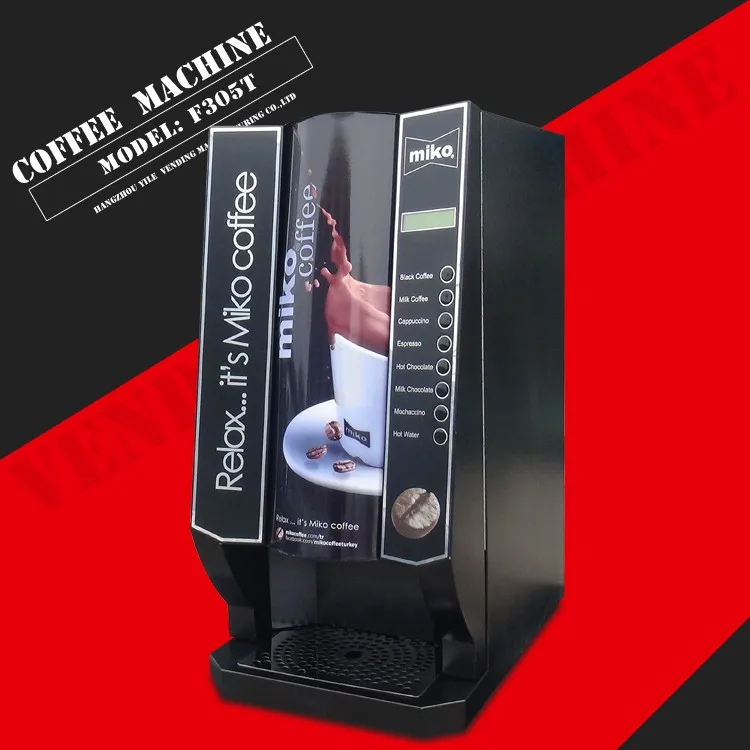 For Kuwait Automatic Hot Coin Operated Coffee Vending Machine Le303v