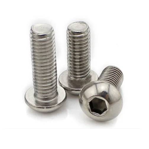 
ISO7380 half round screw pan head socket cap screw 