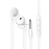 

high Sound quality Earphones Wired 3.5mm with Mic 1.1M In-ear Stereo headphone for iphone 4/5/6 for samsung sony ,hua wei etc