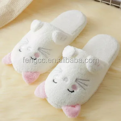 Cute Cat Warm Slippers Women Soft Indoor Shoes Plush Animal House Slippers Buy Soft Cozy Plush Slippers Product On Alibaba Com