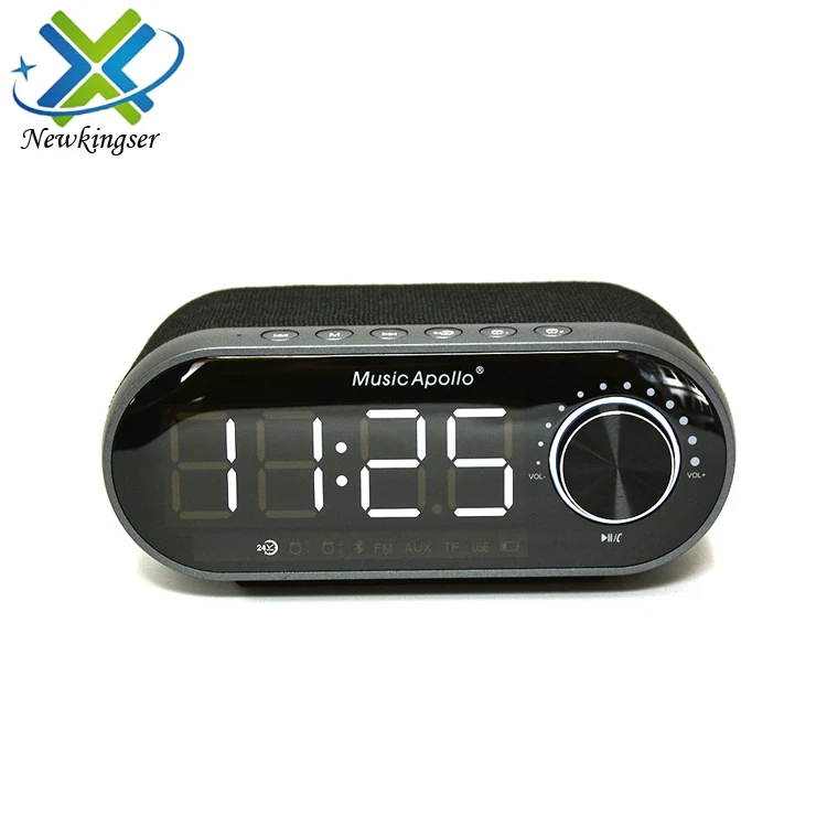 Music Apollo A1 2018 New LED Alarm Clock Wireless Speaker FM Radio Speaker - ANKUX.COM
