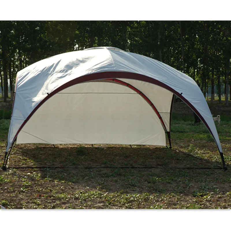 

Outdoor Windproof Pop Up Awning Beach Sun Large Curtain Shelter Camping Family Picnic Tent