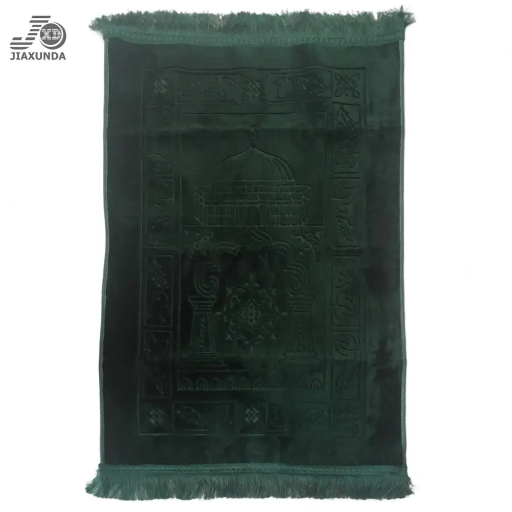 Manufacturing Supplier Islam Mosque Gift Foldable Travel Embossed Islamic Muslim Plain Prayer