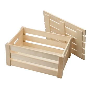 

rustic fruit handmade small crates wood boxes, Natural or custom