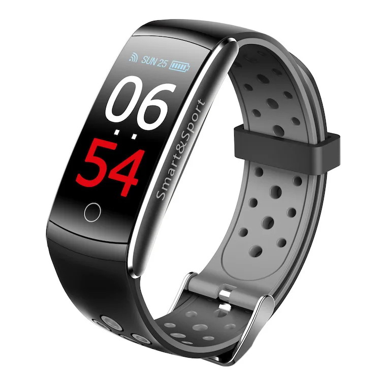 

New Colorful Screen Q8 IP68 Waterproof Smart band Heart Rate Blood Pressure Monitor Smart Bracelet Q8 Smart Watch, Green;red;black