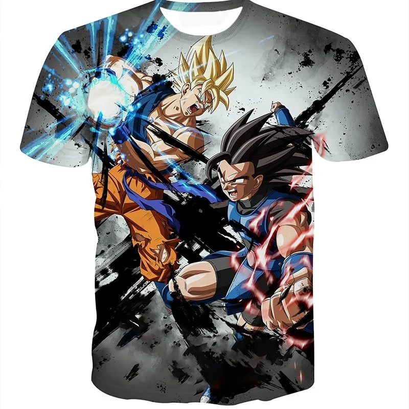 

Sliming Fitness Tshirt 3D T Shirt Cool Summer Goku Printed Short Sleeve Tops Tee Shirts Round Neck Tshirts for Men