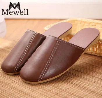 Handmade Leather Slippers Men Pu Slippers Leather Slippers For Men Buy Men S Indoor Slipper Custom Bedroom Sandals Office Slippers For Men Genuine