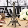 Household Metal Crafts Bronze Paris Eiffel Tower Figurine Statue Vintage Alloy Model Decor 13cm