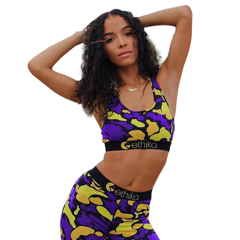 

Hight Quality Casual Printed Vest Crop Top and Trousers