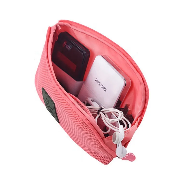 

Shockproof Business Travel Storage Bag With Zip Cosmetic Bag Digital Package, Customized color